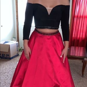2 piece prom dress